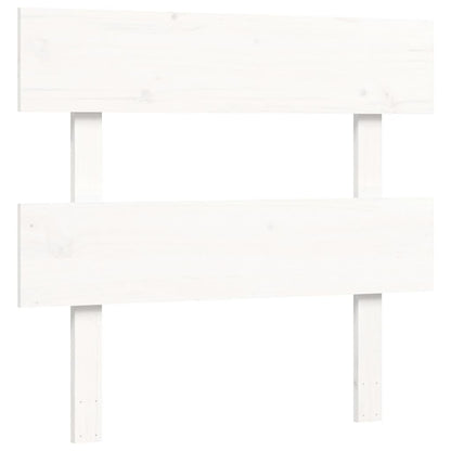 Bed Frame without Mattress White 90x200 cm Solid Wood Pine