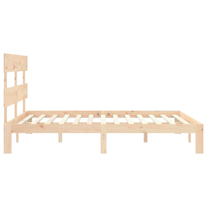 Bed Frame without Mattress 160x200 cm Solid Wood Pine