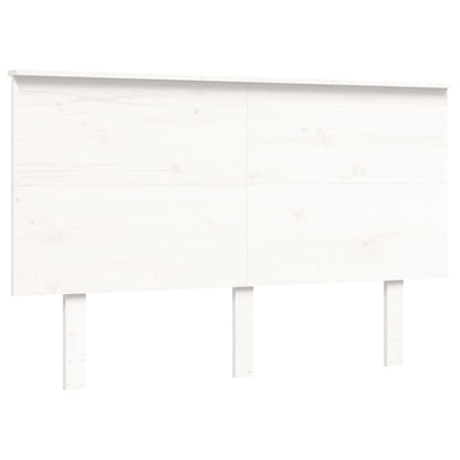 Bed Frame without Mattress White 140x190 cm Solid Wood Pine
