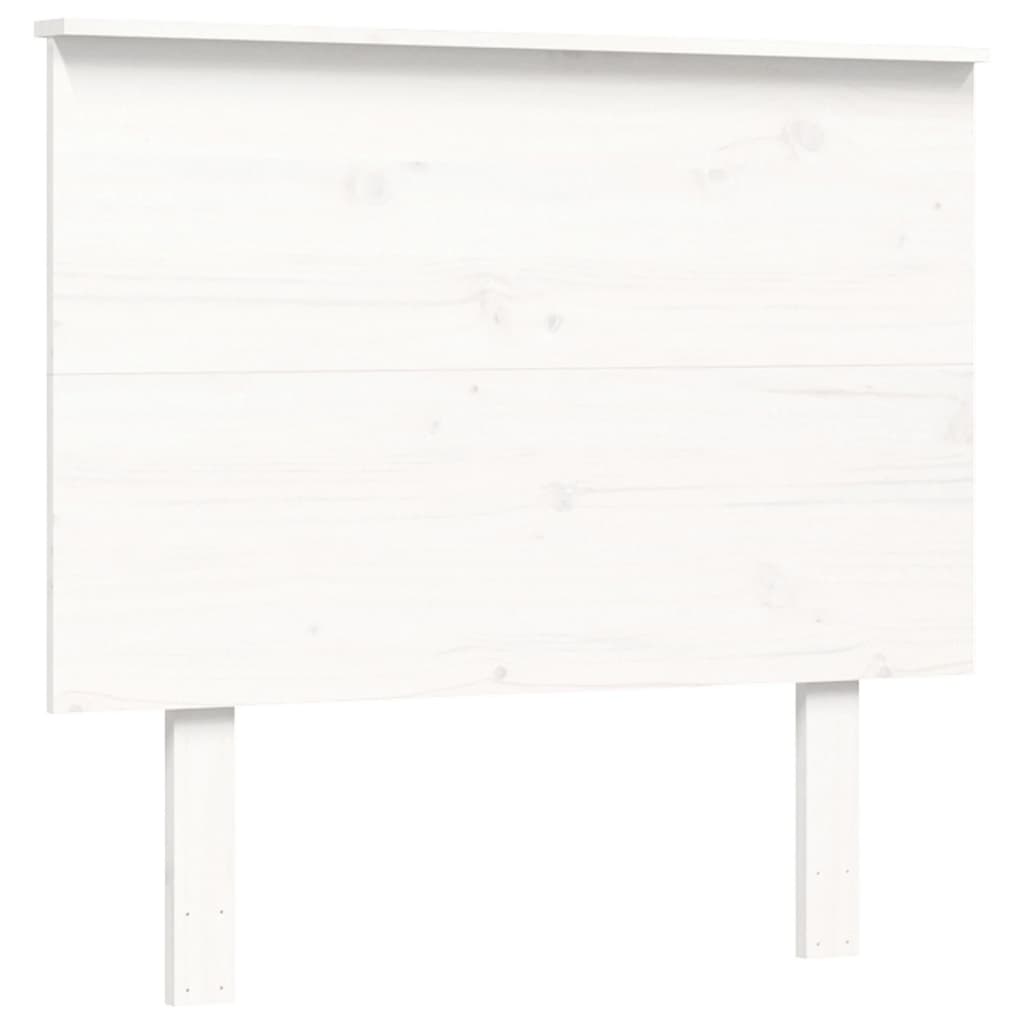 Bed Frame without Mattress White 100x200 cm Solid Wood Pine
