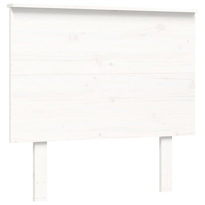 Bed Frame without Mattress White 100x200 cm Solid Wood Pine