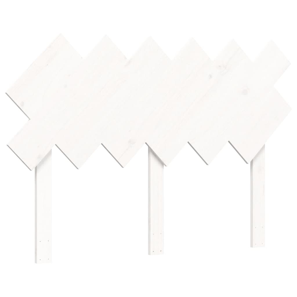Bed Frame without Mattress White Small Double Solid Wood Pine