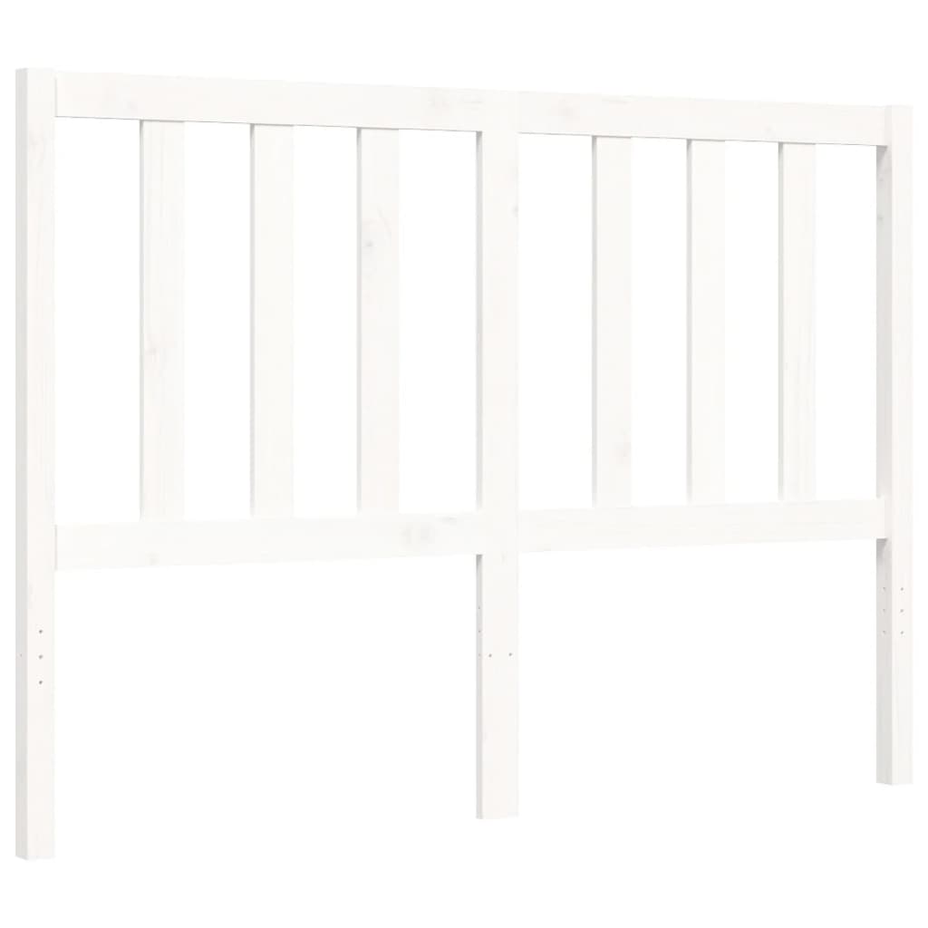 Bed Frame without Mattress White 140x200 cm Solid Wood Pine