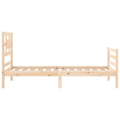 Bed Frame without Mattress 90x200 cm Solid Wood