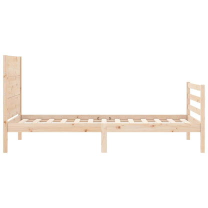 Bed Frame without Mattress 100x200 cm Solid Wood
