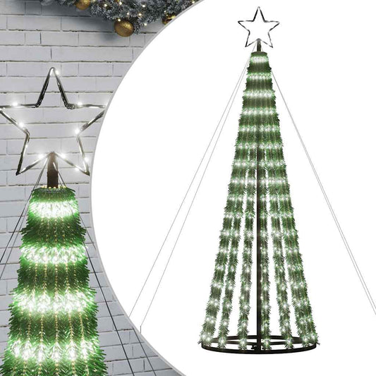 LED Christmas Tree 275 LEDs Cold White 180 cm