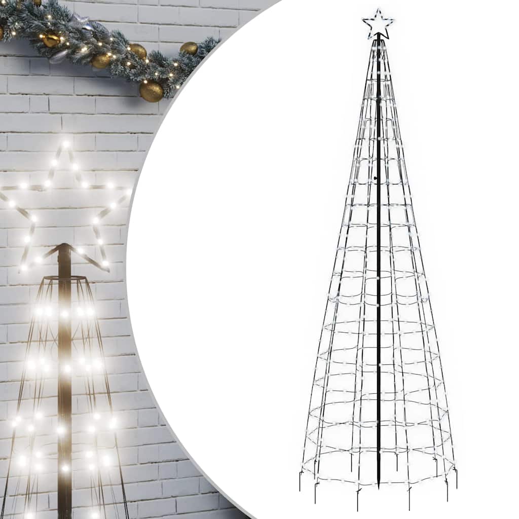 LED Christmas Tree with Spikes 570 LEDs Cold White 300 cm