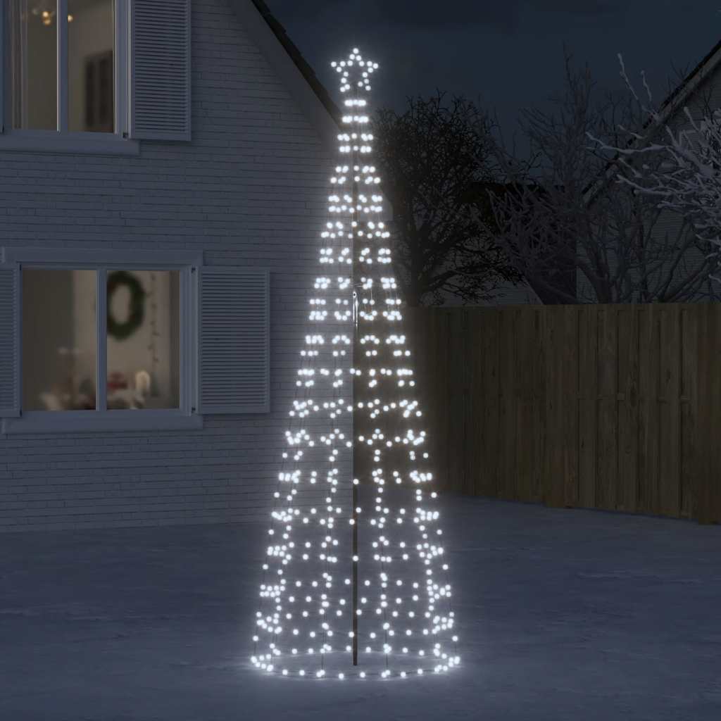 LED Christmas Tree with Spikes 570 LEDs Cold White 300 cm