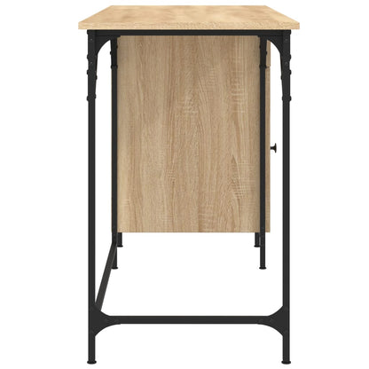 Computer Desk Sonoma Oak 131x48x75 cm Engineered Wood