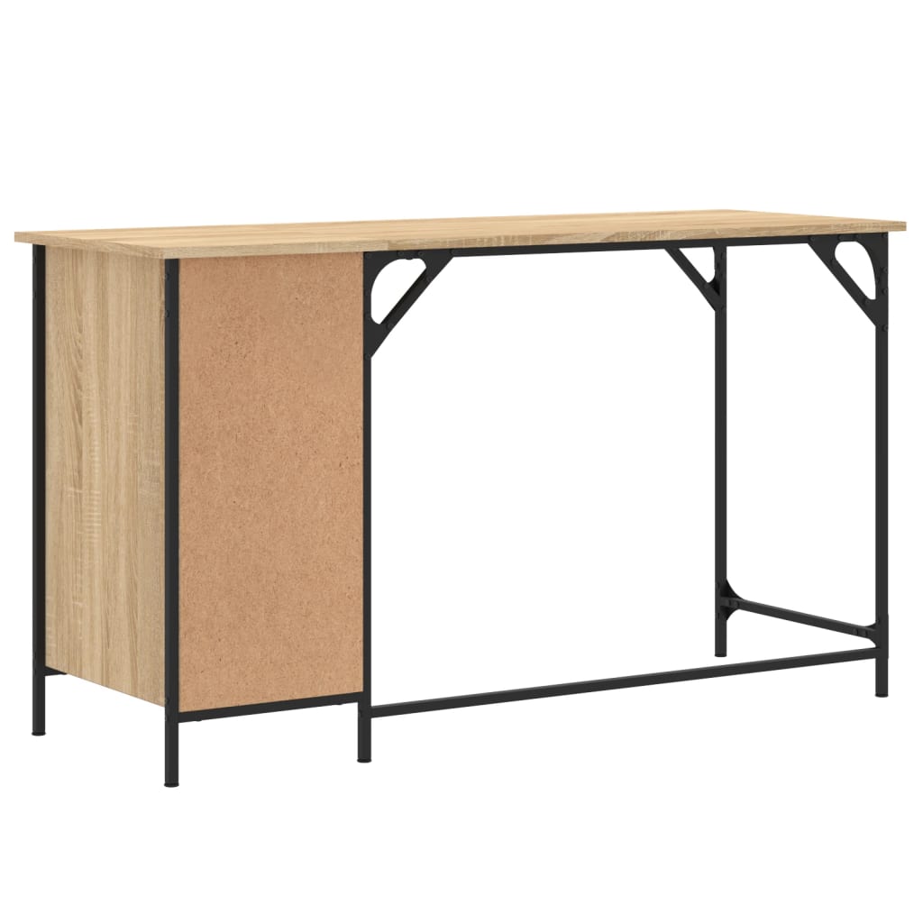 Computer Desk Sonoma Oak 131x48x75 cm Engineered Wood