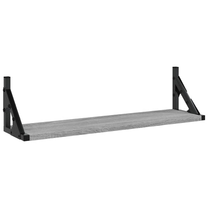 Wall Shelves 2 pcs Grey Sonoma 60x15x15.5 cm