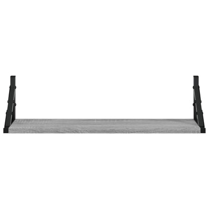 Wall Shelves 2 pcs Grey Sonoma 60x15x15.5 cm