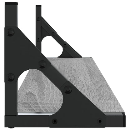 Wall Shelves 2 pcs Grey Sonoma 60x15x15.5 cm