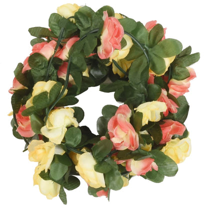 Flower Garlands 6 pcs Spring Sunset Red 250 cm