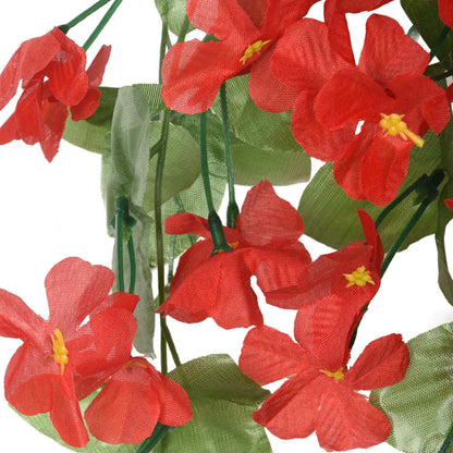 Flower Garlands 3 pcs Red 85 cm