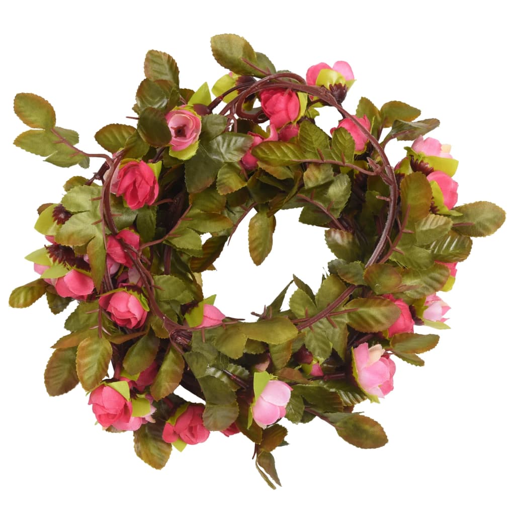 Flower Garlands 6 pcs Rose 215 cm