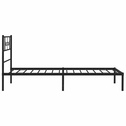 Bed Frame | Black | Powder-Coated Steel | Single | Bed Frame