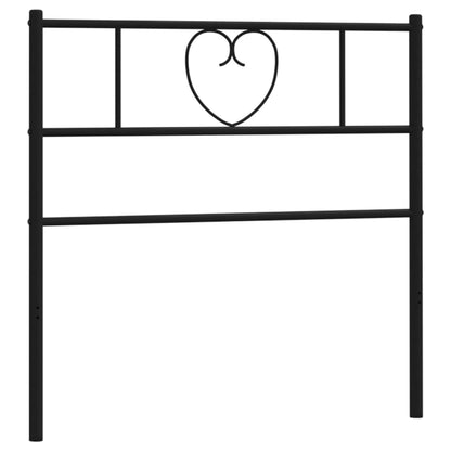 Metal Replace Headboard Black 90 cm