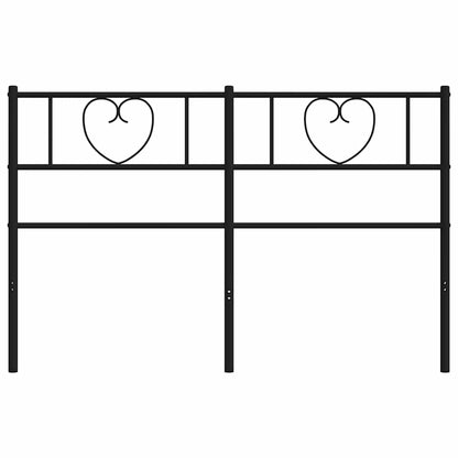 Metal Replace Headboard Black 120 cm