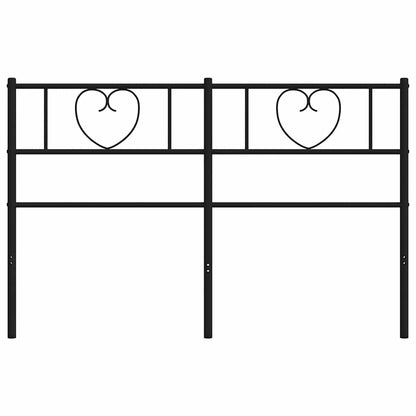 Metal Replace Headboard Black 135 cm