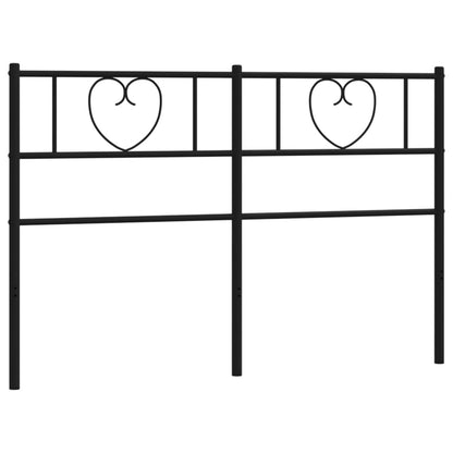 Metal Replace Headboard Black 150 cm