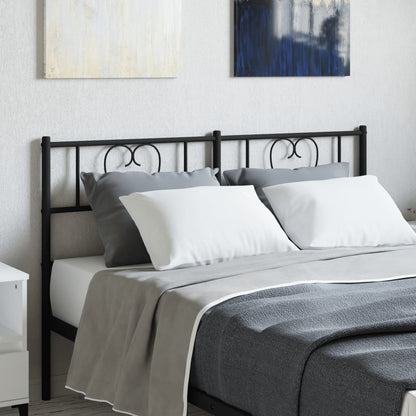 Metal Replace Headboard Black 150 cm