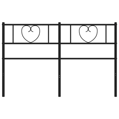 Headboard | Black | Powder-Coated Steel | Tall Double | Durable