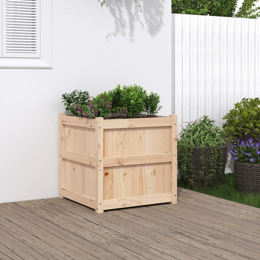 Garden Planter 60x60x60 cm Solid Wood Pine