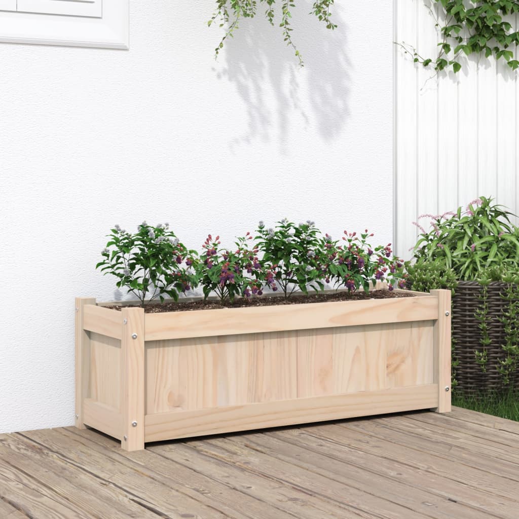 Garden Planter 90x31x31 cm Solid Wood Pine