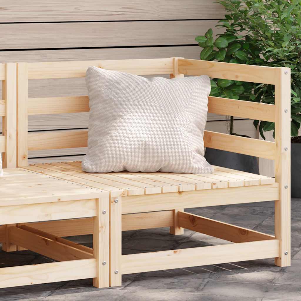 Garden Sofa | Pine Wood Colour | Solid Pine Wood | 70x70 |  Modular