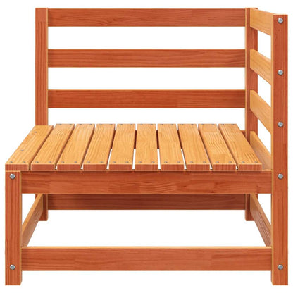 Garden Sofa | Wax brown | Solid pine wood | Single seat module | Modular