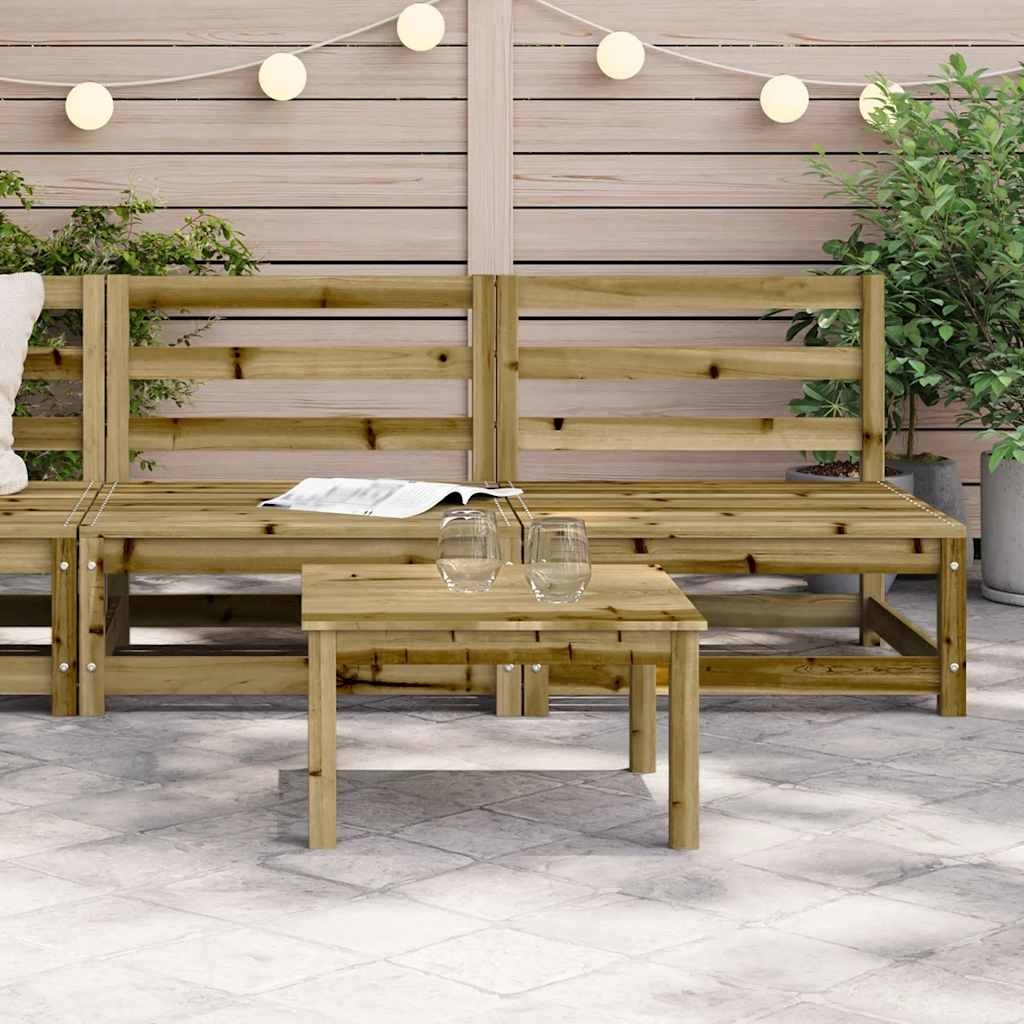 Garden Sofa | Natural wood | Treated pine wood | 70x70x67 cm | Modular