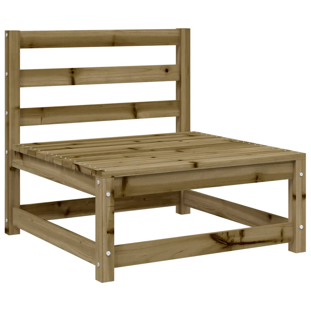Garden Sofa | Natural wood | Treated pine wood | 70x70x67 cm | Modular
