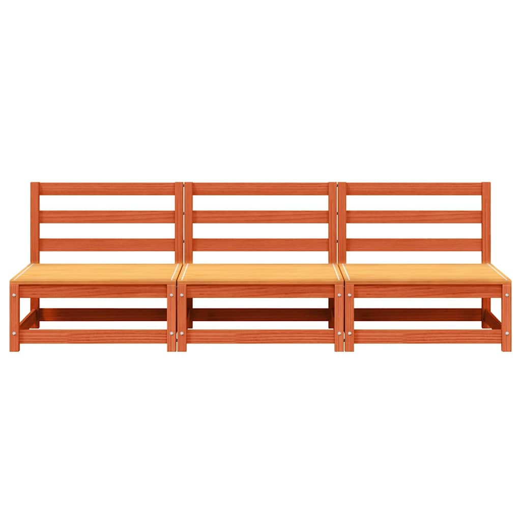Garden Sofa | Wax Brown | Solid pine wood | 70 x 70 x 67 cm | Modular