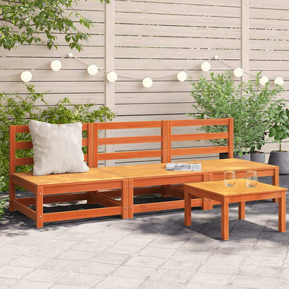 Garden Sofa | Wax Brown | Solid pine wood | 70 x 70 x 67 cm | Modular