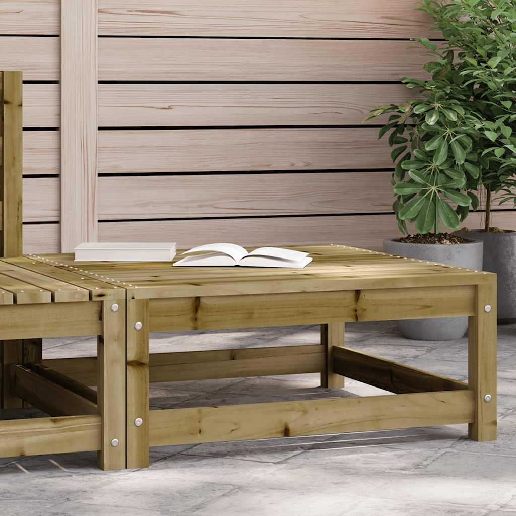 Garden Footstool | Brown | Treated solid pine wood | Medium | Modular