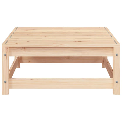 Garden Sofa with Footstool 2-Seater Solid Wood Pine