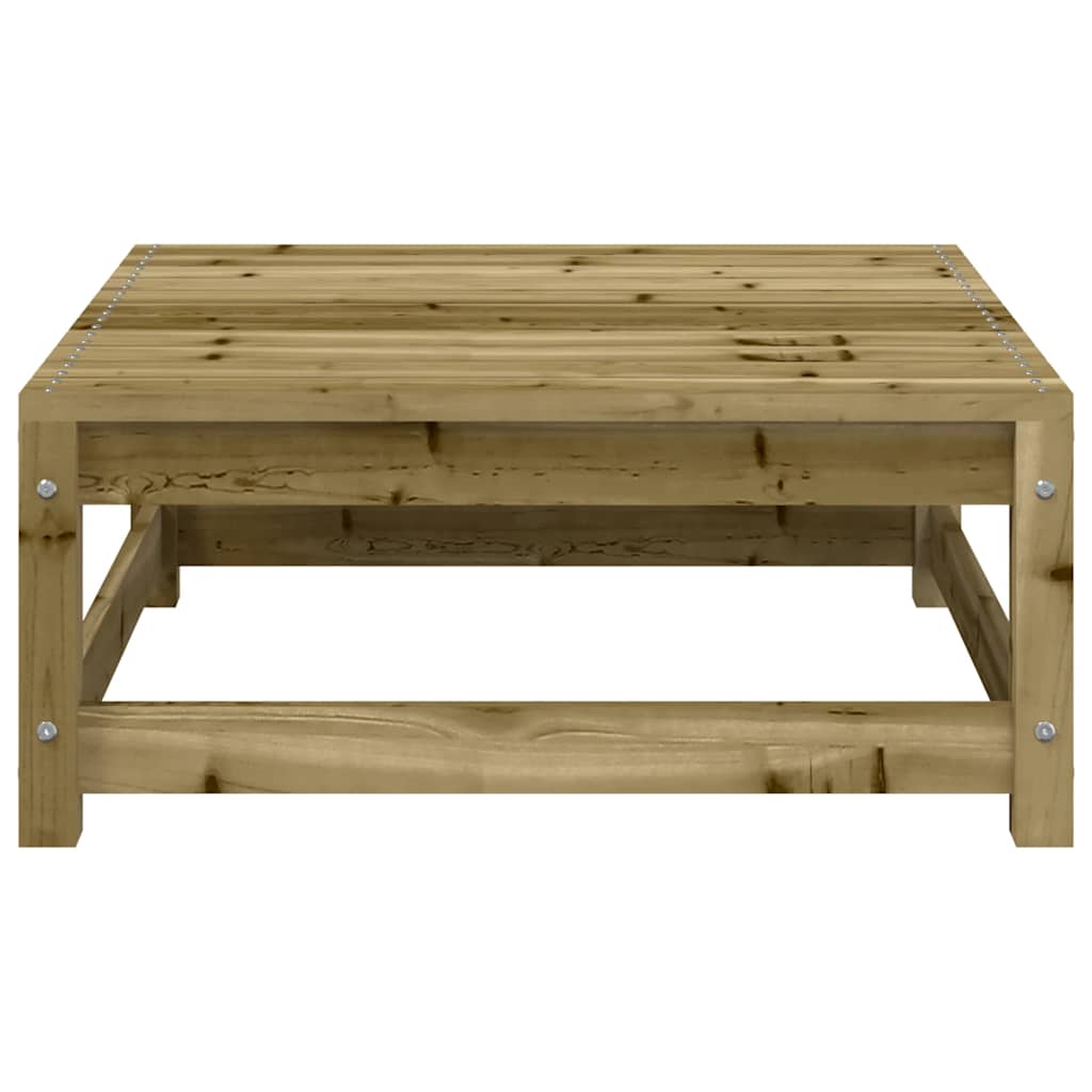 Garden Sofa with Footstool 2-Seater Impregnated Wood Pine