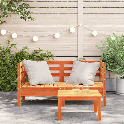 Garden Sofa | Set of 2 | Wax Brown | Solid Pine Wood | Single Unit