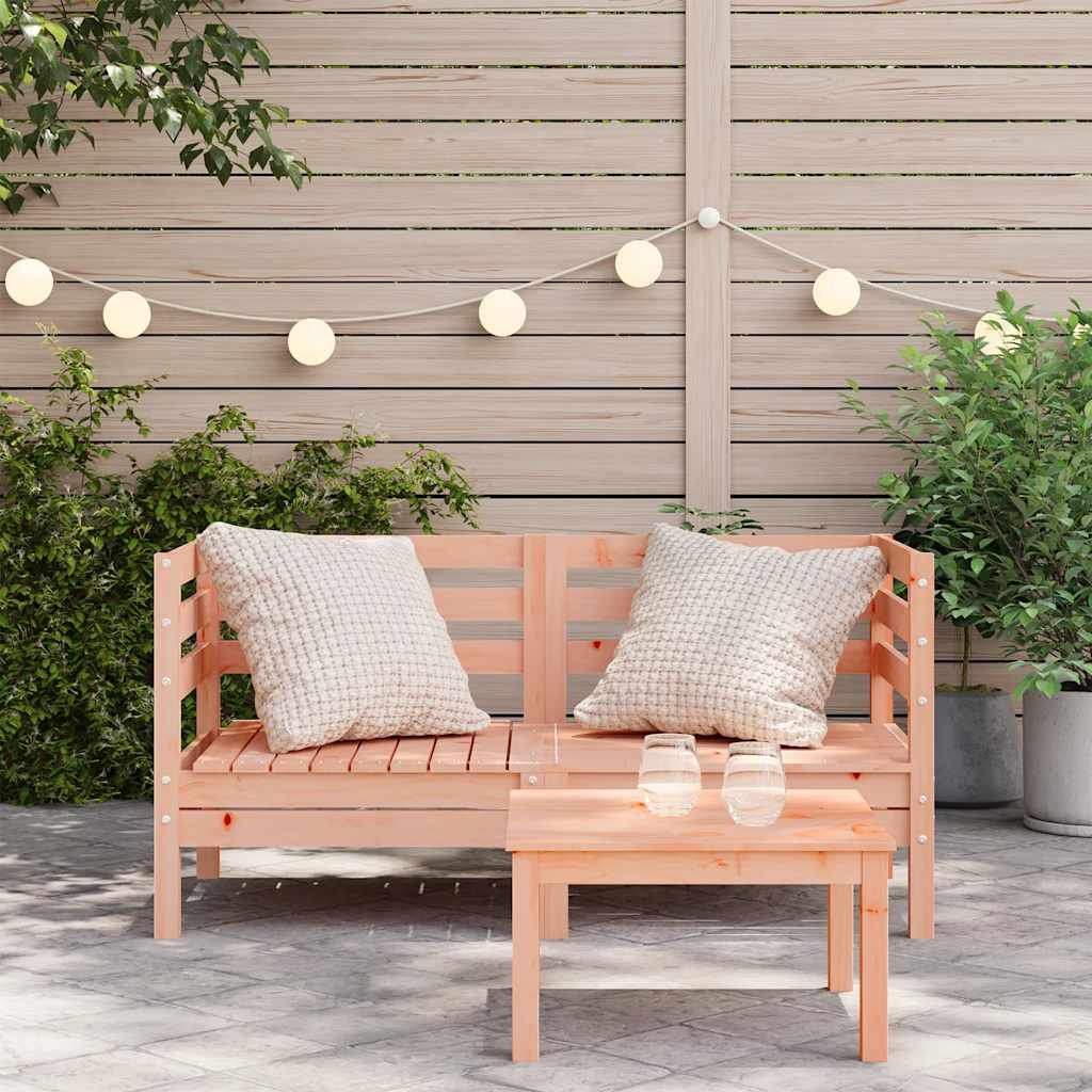 Garden Sofa | Set of 2 | Natural wood | Solid Douglas wood | Medium