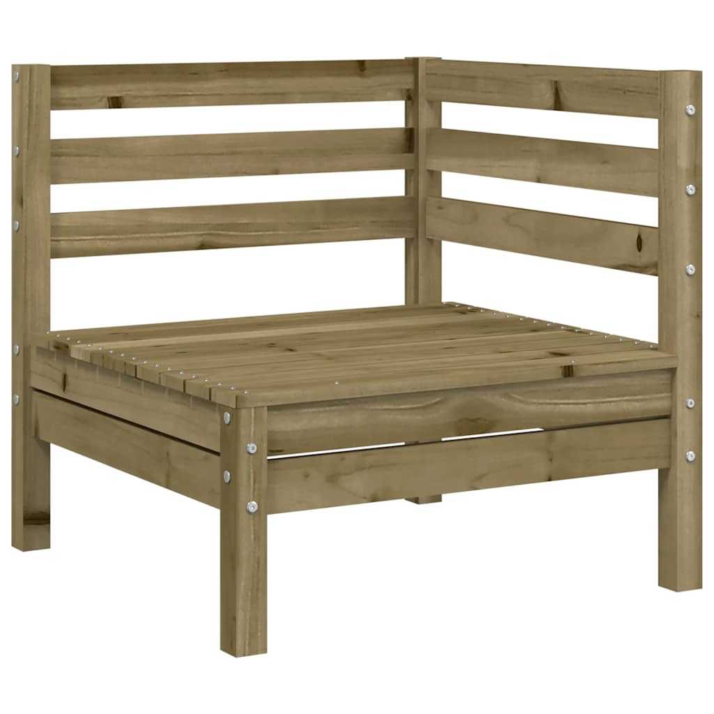 Garden Sofa | Set of 2 | Natural Wood | Treated pinewood | Medium