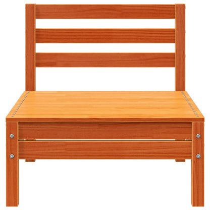 Garden Sofa | Wax brown | Solid pine wood | Single unit size | Modular