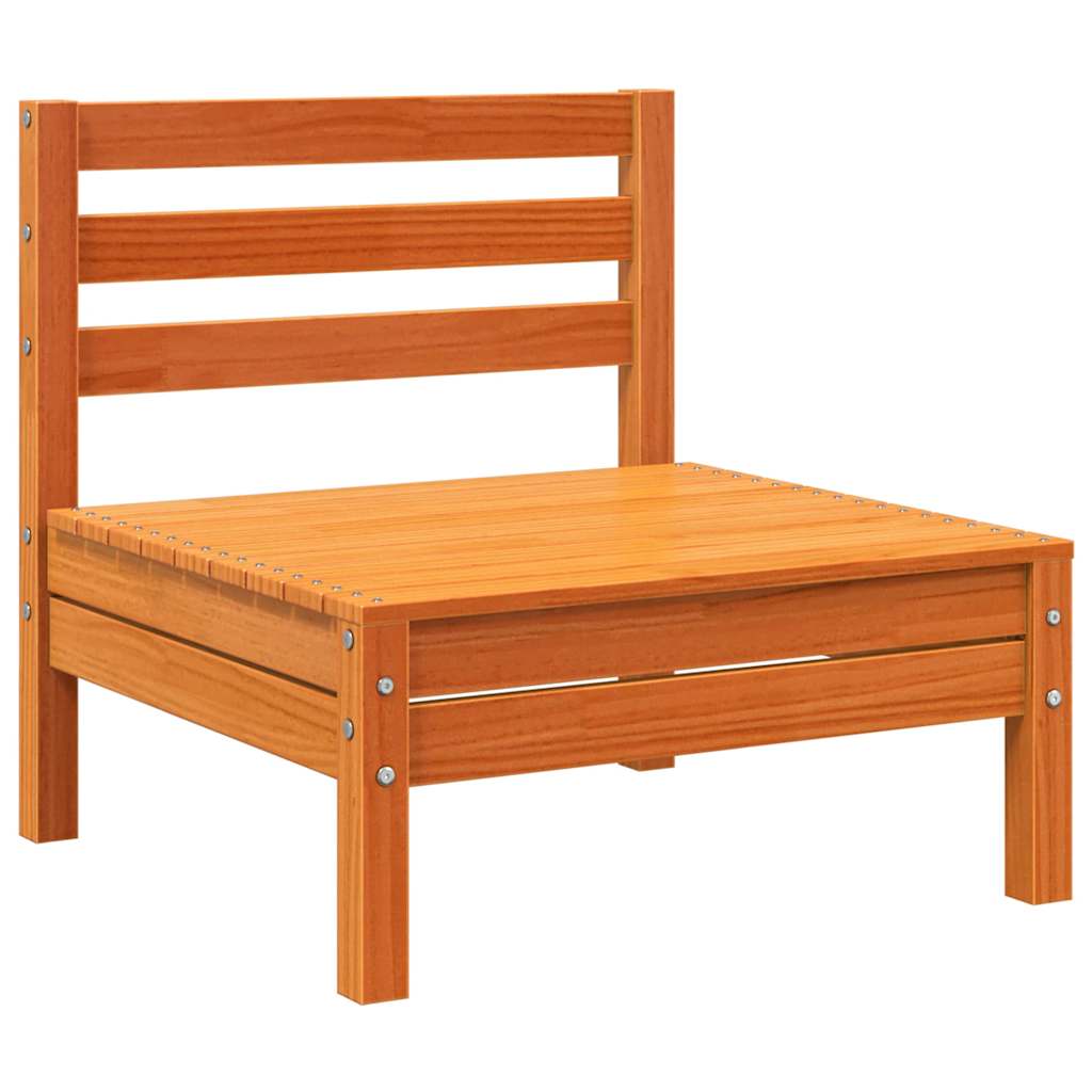 Garden Sofa | Set of 4 | Wax brown | Solid pine wood | Standard | Modular