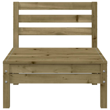 Garden Sofa | Set of 4 | Natural Brown | Impregnated Pine Wood | Standard
