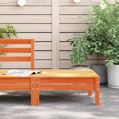 Garden Footstool | Wax brown | Solid pine wood | Standard | Modular