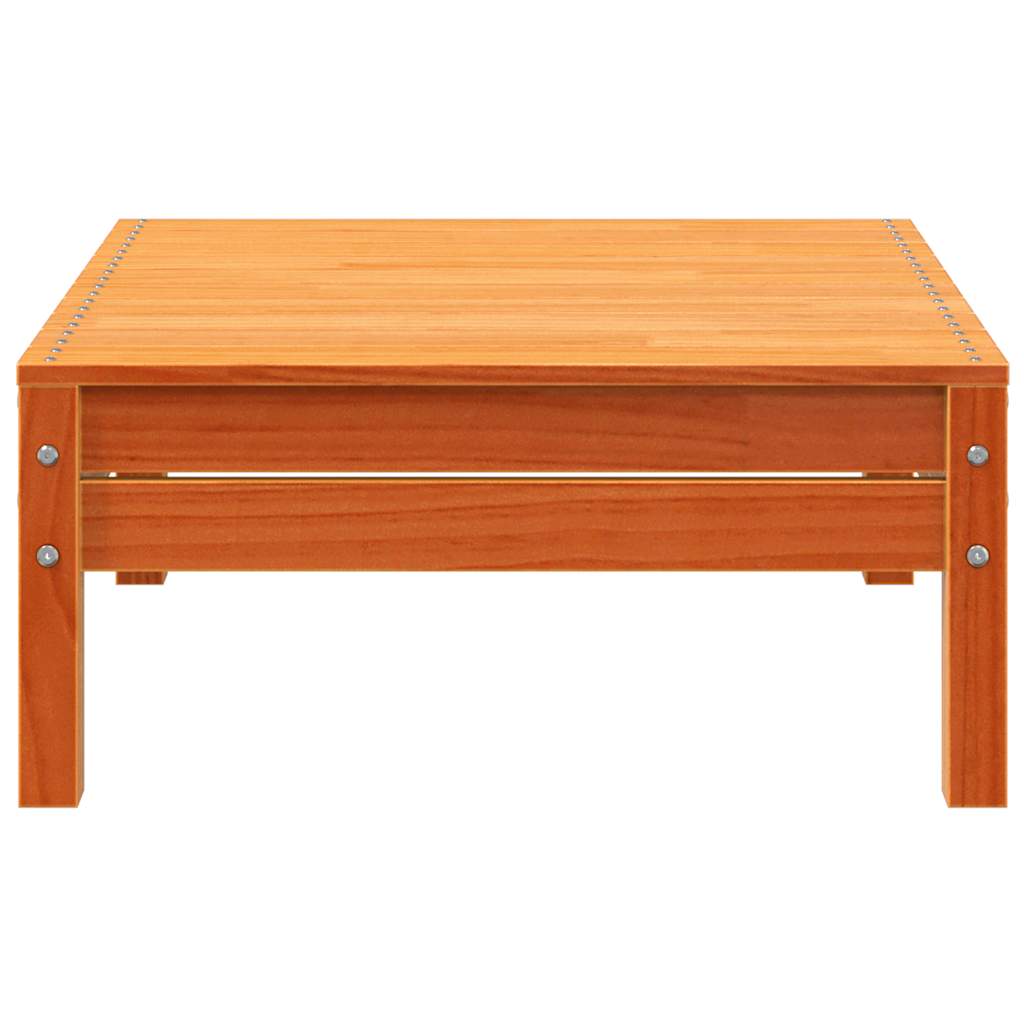 Garden Footstool | Wax brown | Solid pine wood | Standard | Modular