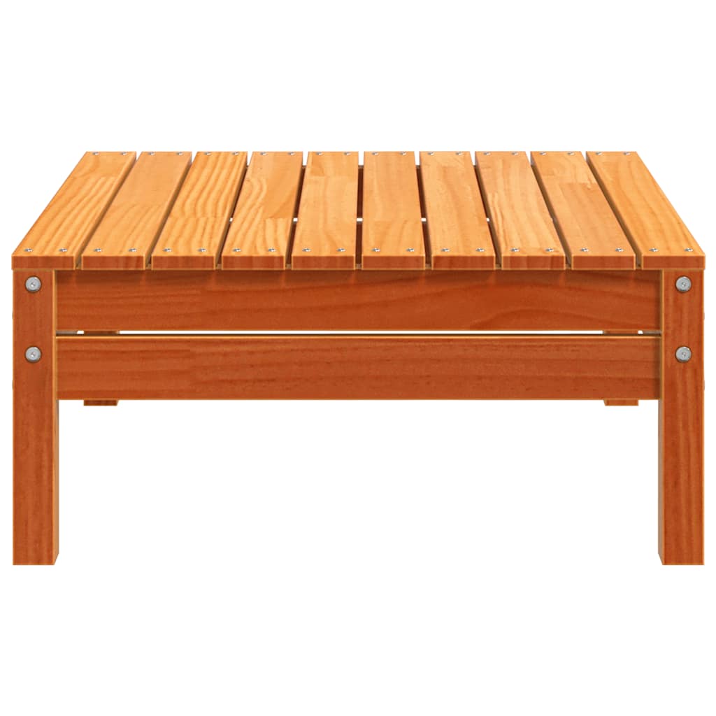 Garden Footstool | Wax brown | Solid pine wood | Standard | Modular