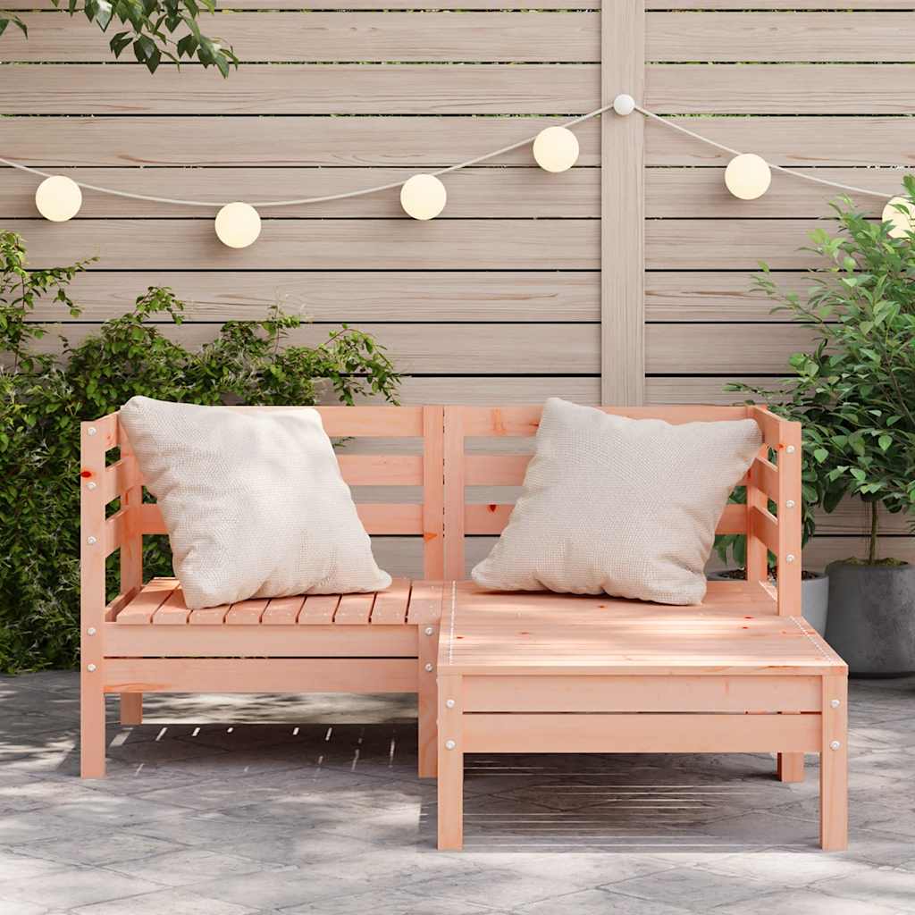Garden Sofa | Natural wood | Solid Douglas wood | 2-seater | Modular
