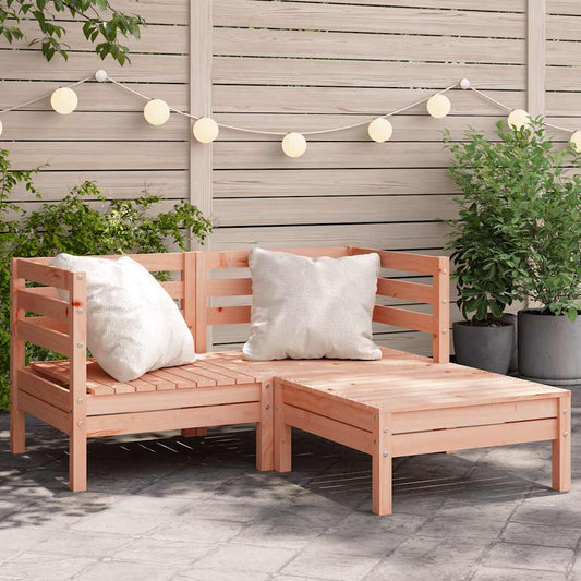 Garden Sofa | Natural wood | Solid Douglas wood | 2-seater | Modular