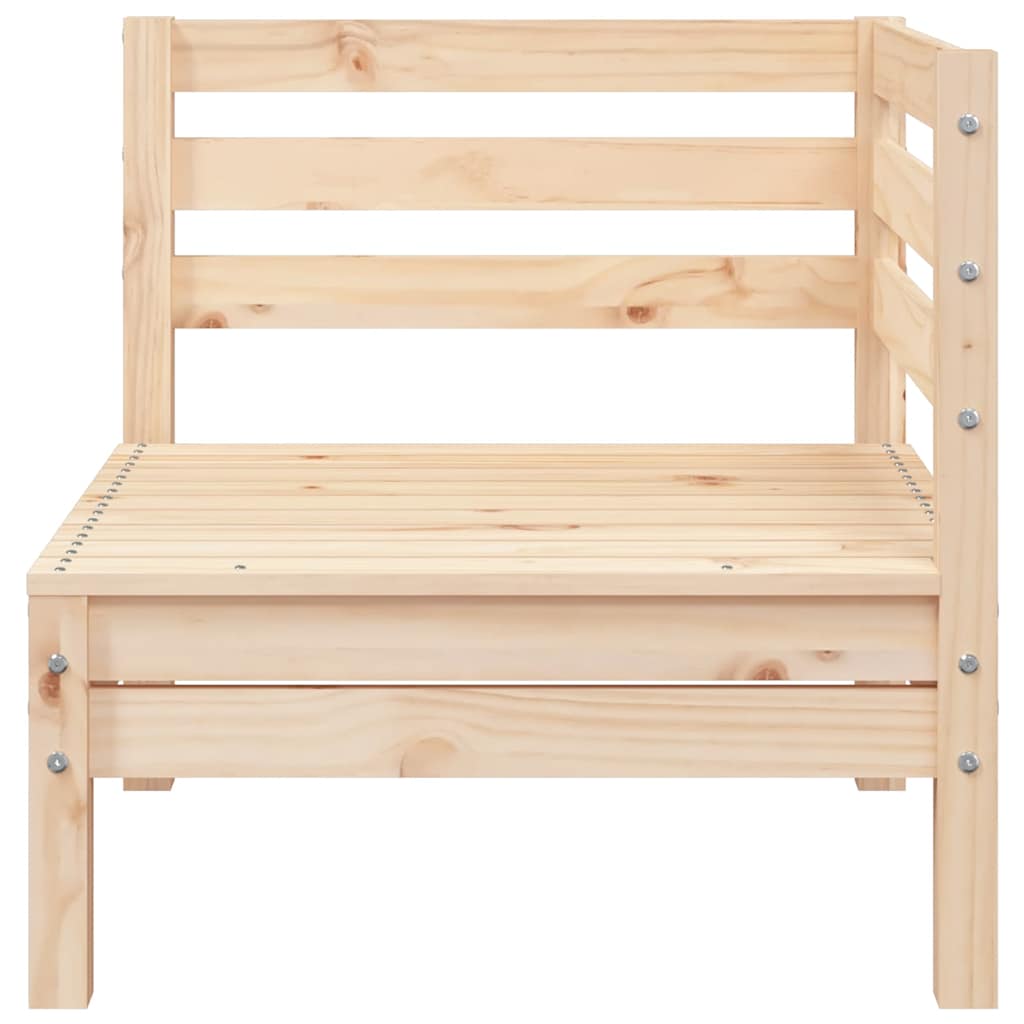 Garden Sofa | Natural Wood | Solid Pine Wood | 3-seater | Modular